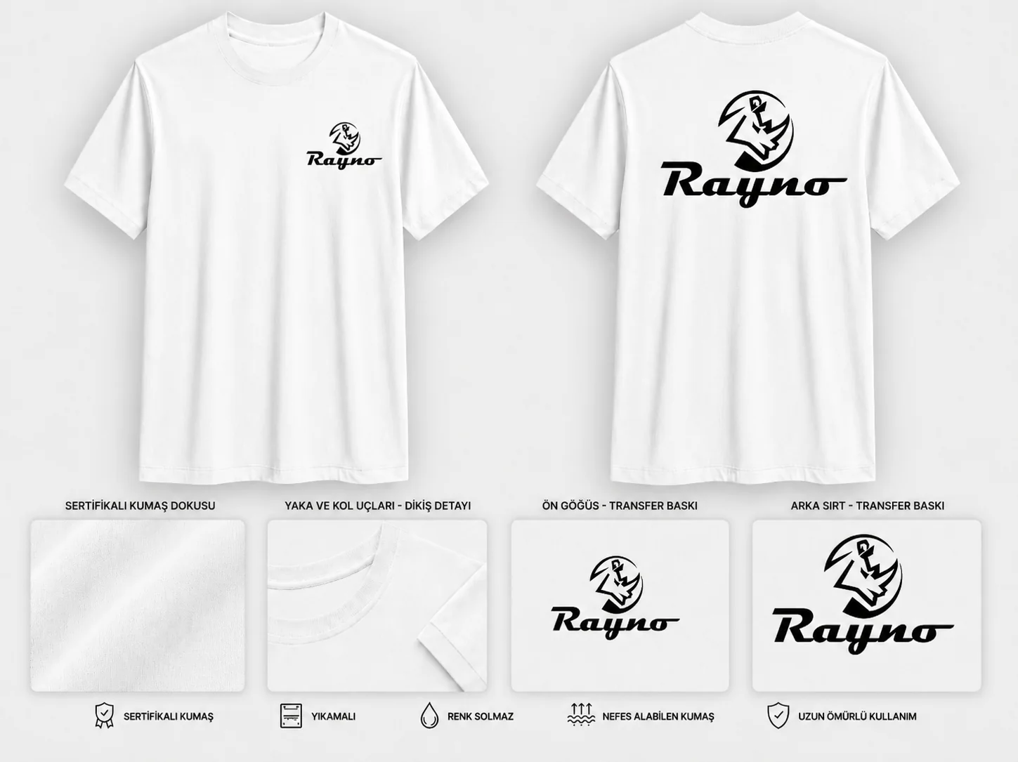 Düz Yaka Tshirt - RM-İK-TDY-281