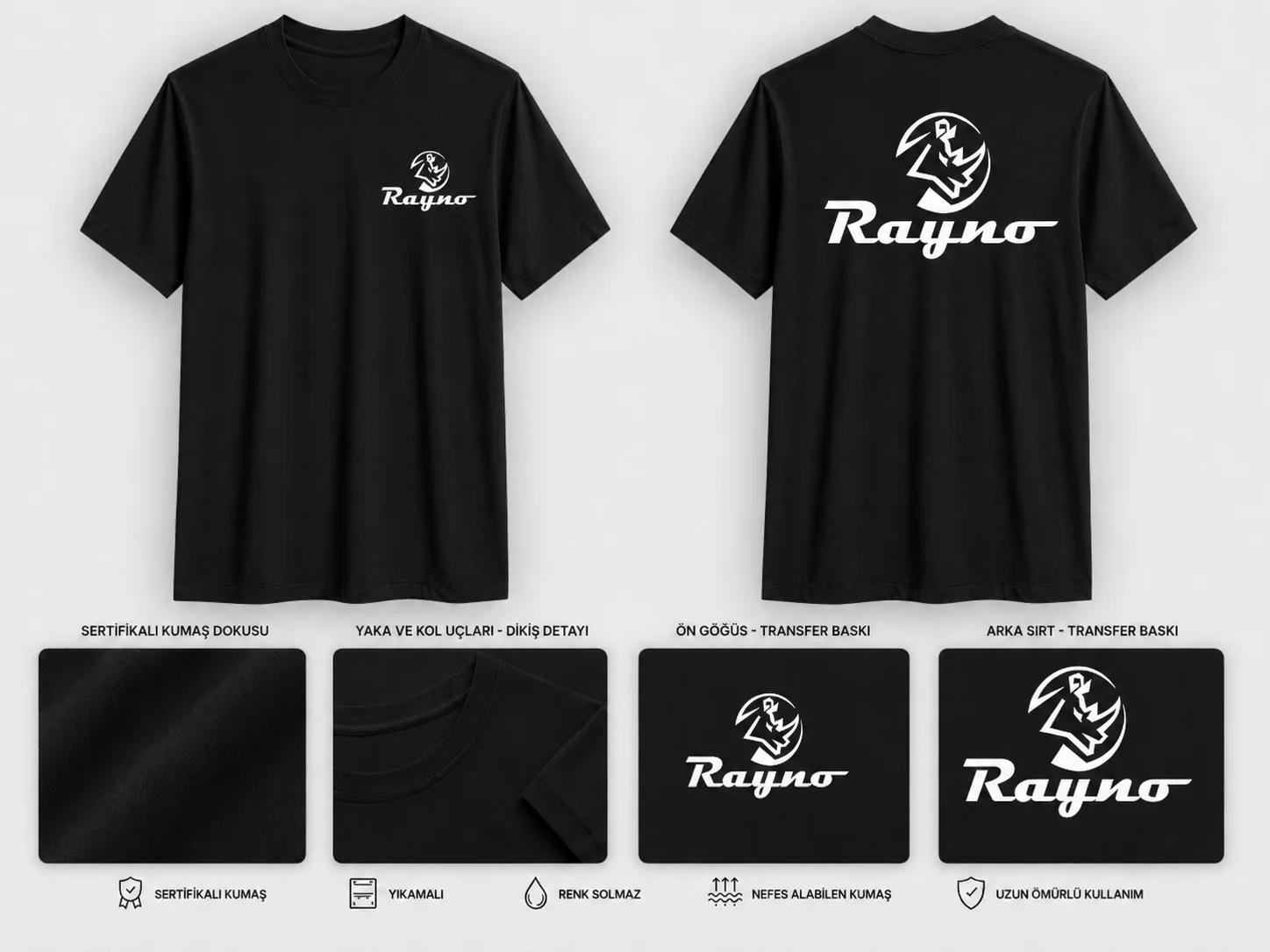 Düz Yaka Tshirt - RM-İK-TDY-282