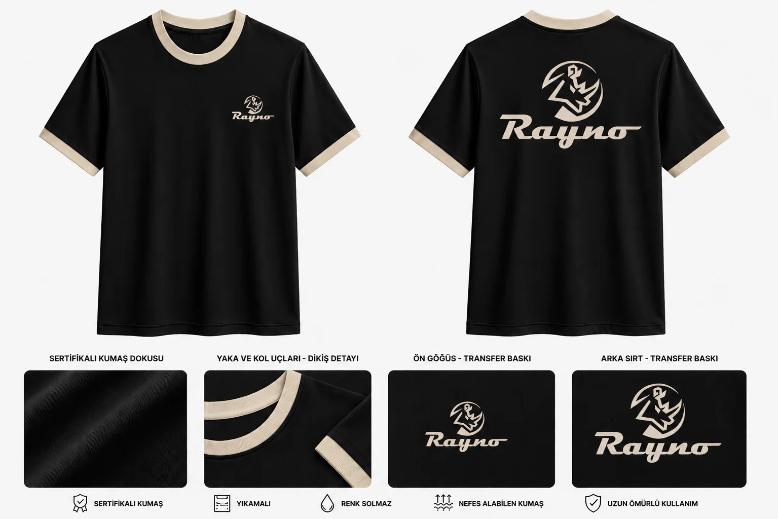 Düz Yaka Tshirt - RM-İK-TDY-288
