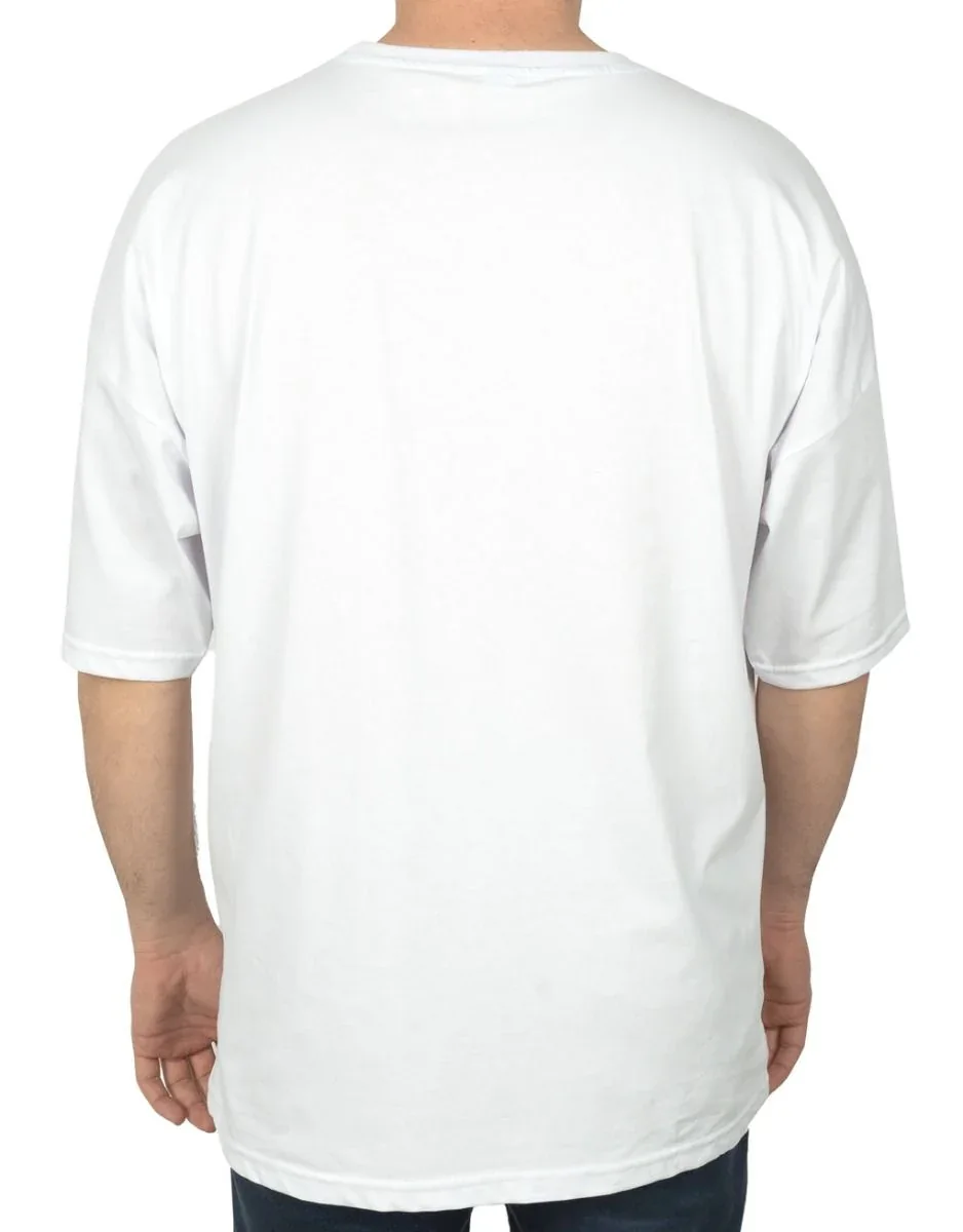 Oversize Bisiklet Yaka Tişört - Beyaz · RM-İK-TDY-343 (2/2)