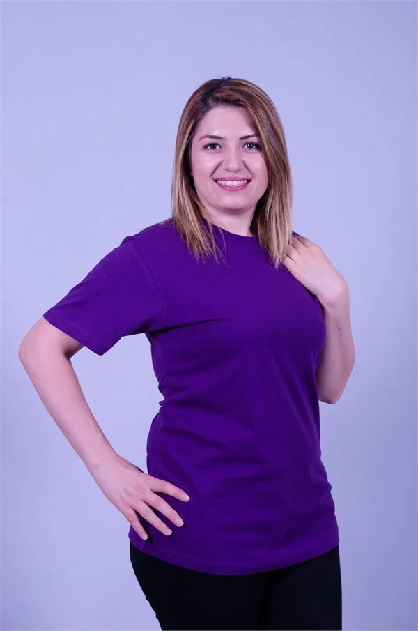 Mor Kadın Tişört · RM-İK-TDY-379