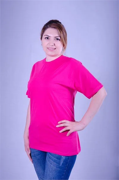 Fuşya Kadın Tişört · RM-İK-TDY-389 (1/2)