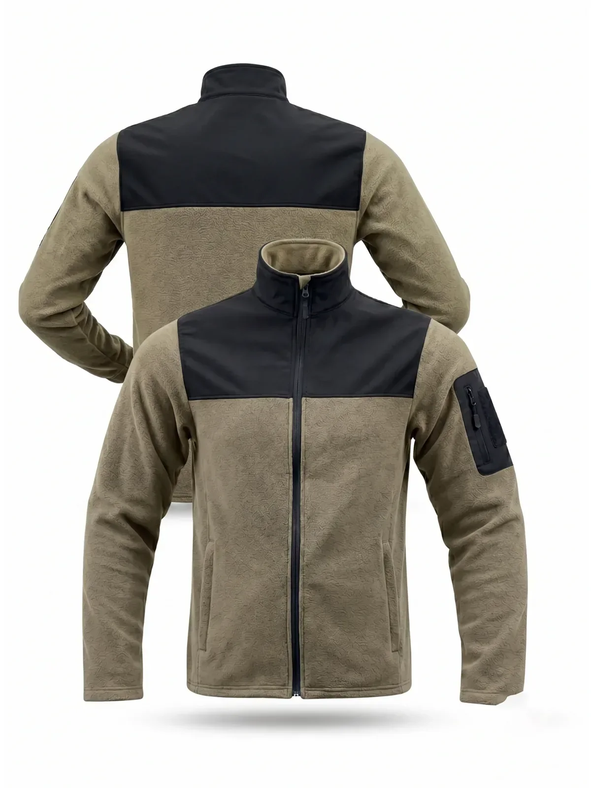 Softshell Robalı Polar Mont - Siyah Bej · RM-İK-MC-13