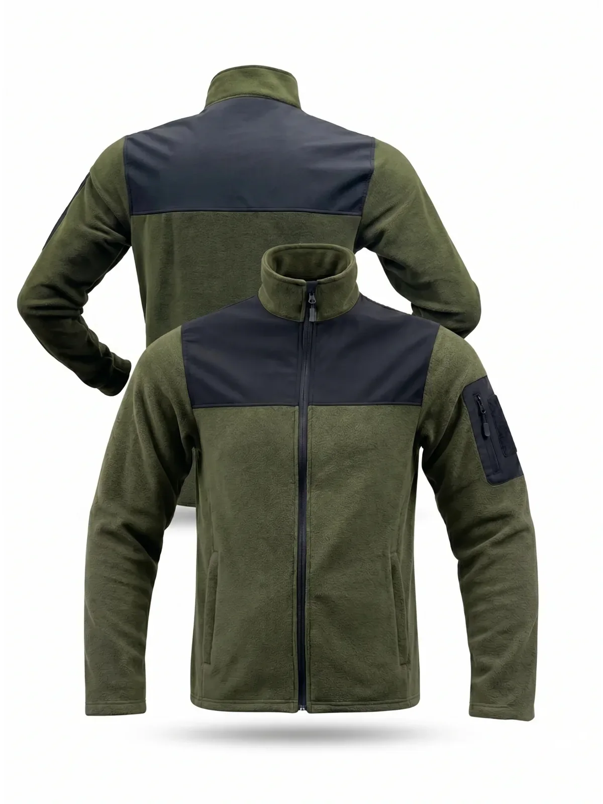 Softshell Robalı Polar Mont - Siyah Yeşil · RM-İK-MC-18