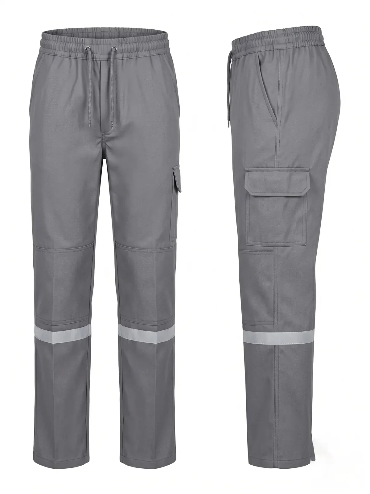 Beli Lastikli Reflektörlü İş Pantolonu - Gri · RM-İK-PG-348