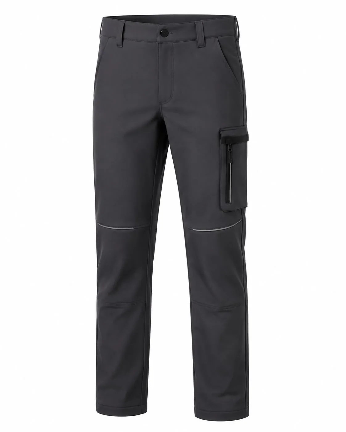 Antrasit Fermuarlı Cepli Softshell Pantolon - Antrasit · RM-İK-PG-374