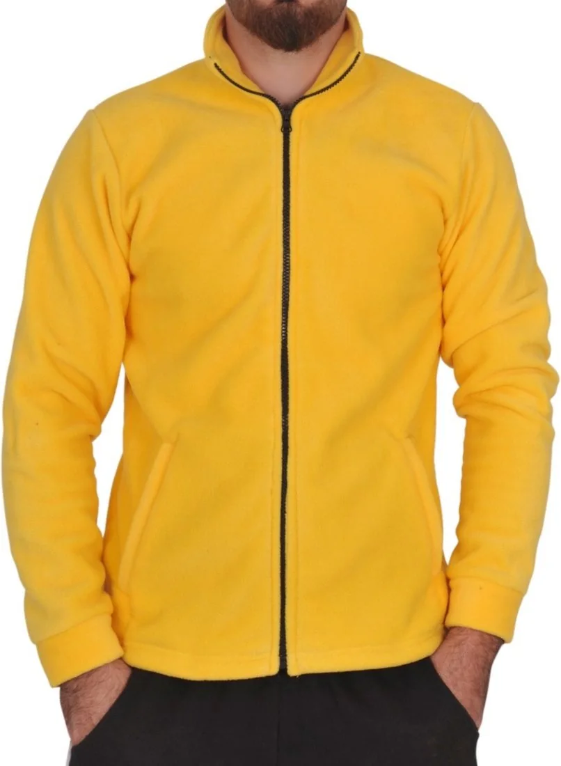 Sarı Siyah Fermuarlı Polar · RM-İK-PO-36