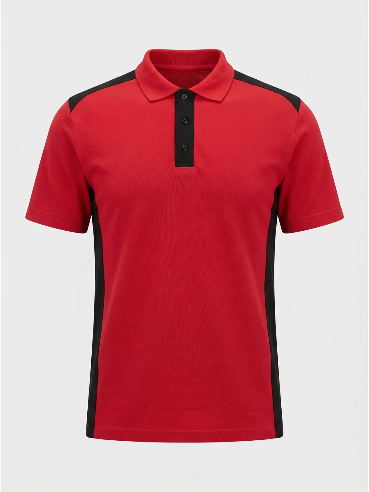 Model Polo Yaka Tişört - Kırmızı Siyah · RM-İK-TPY-337