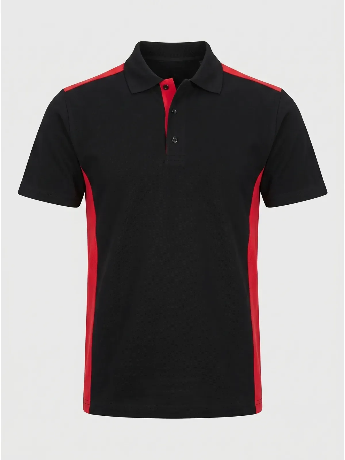 Model Polo Yaka Tişört - Siyah Kırmızı · RM-İK-TPY-339