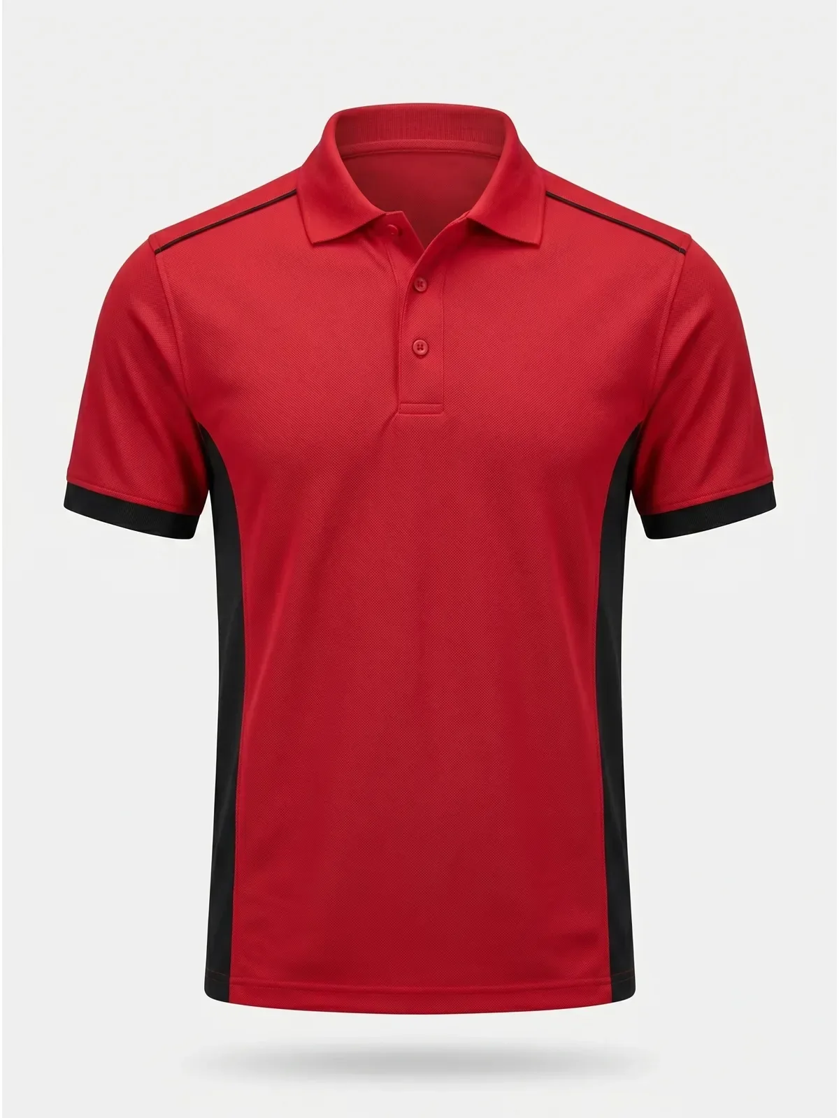 Jakar Model Polo Yaka Tişört - Kırmızı Siyah · RM-İK-TPY-355