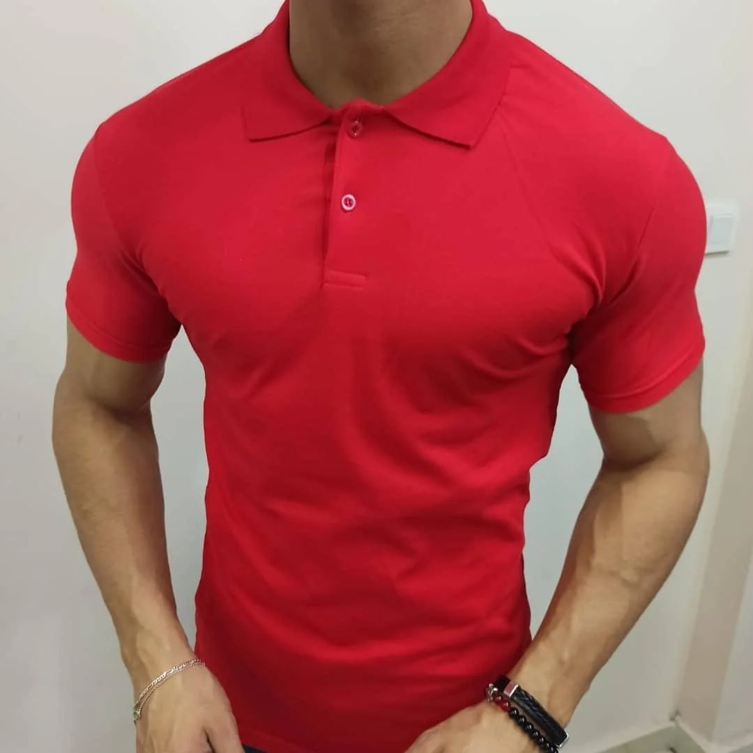 Kırmızı Polo Yaka Tişört · RM-İK-TPY-414