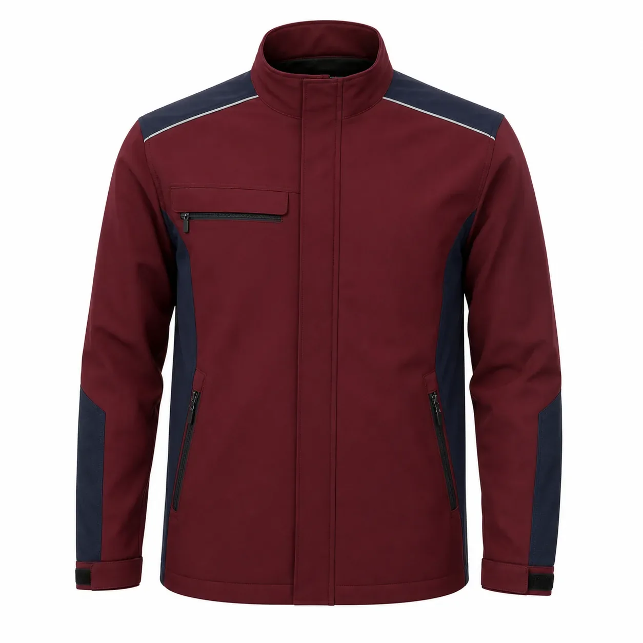 Bordo Lacivert Reflektif Softshell Mont - lacivert / bordo · RM-İK-SS-5