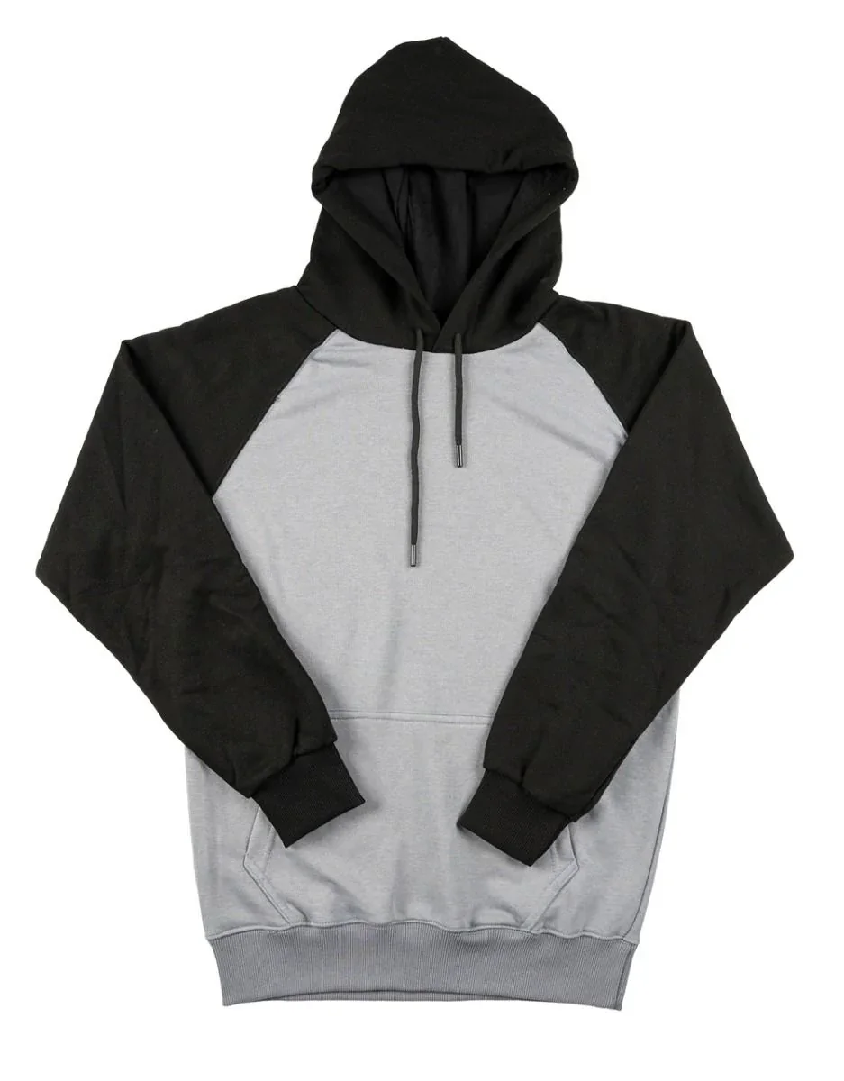 Reglan Gövde Kapüşonlu Sweatshirt İplik Şardonsuz - Gri · RM-İK-SW-27