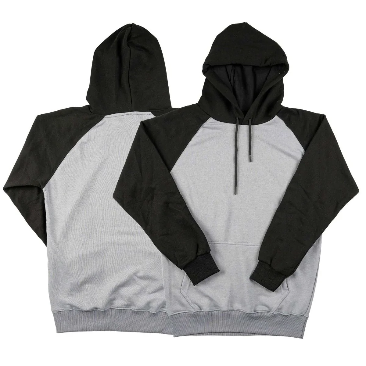 Reglan Gövde Kapüşonlu Sweatshirt İplik Şardonsuz - Gri · RM-İK-SW-27 (2/3)