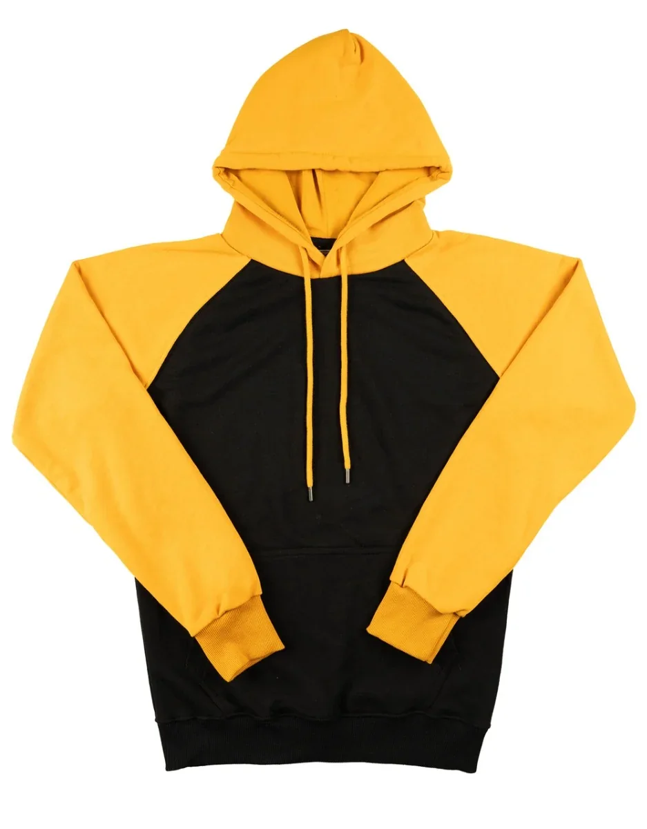 Reglan Kol Kapüşonlu Sweatshirt İplik Şardonsuz - Hardal · RM-İK-SW-31