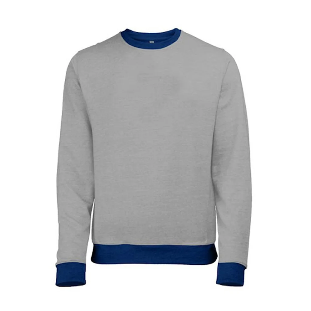 Gri-Lacivert Bisiklet Yaka Sweatshirt · RM-İK-SW-45