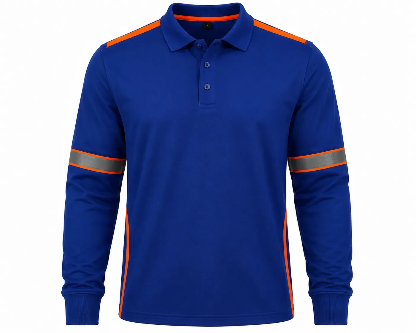 Saks Mavi Reflektörlü Polo Yaka Sweatshirt - saks / mavi · RM-İK-SW-8