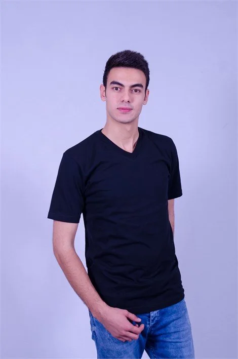 Lacivert V Yaka Tişört · RM-İK-TVY-331