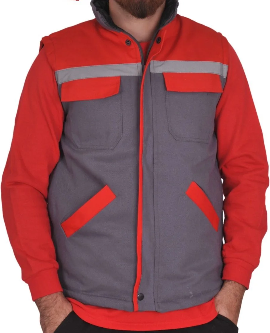 Gri-Kırmızı Yelek · RM-İK-YL-130