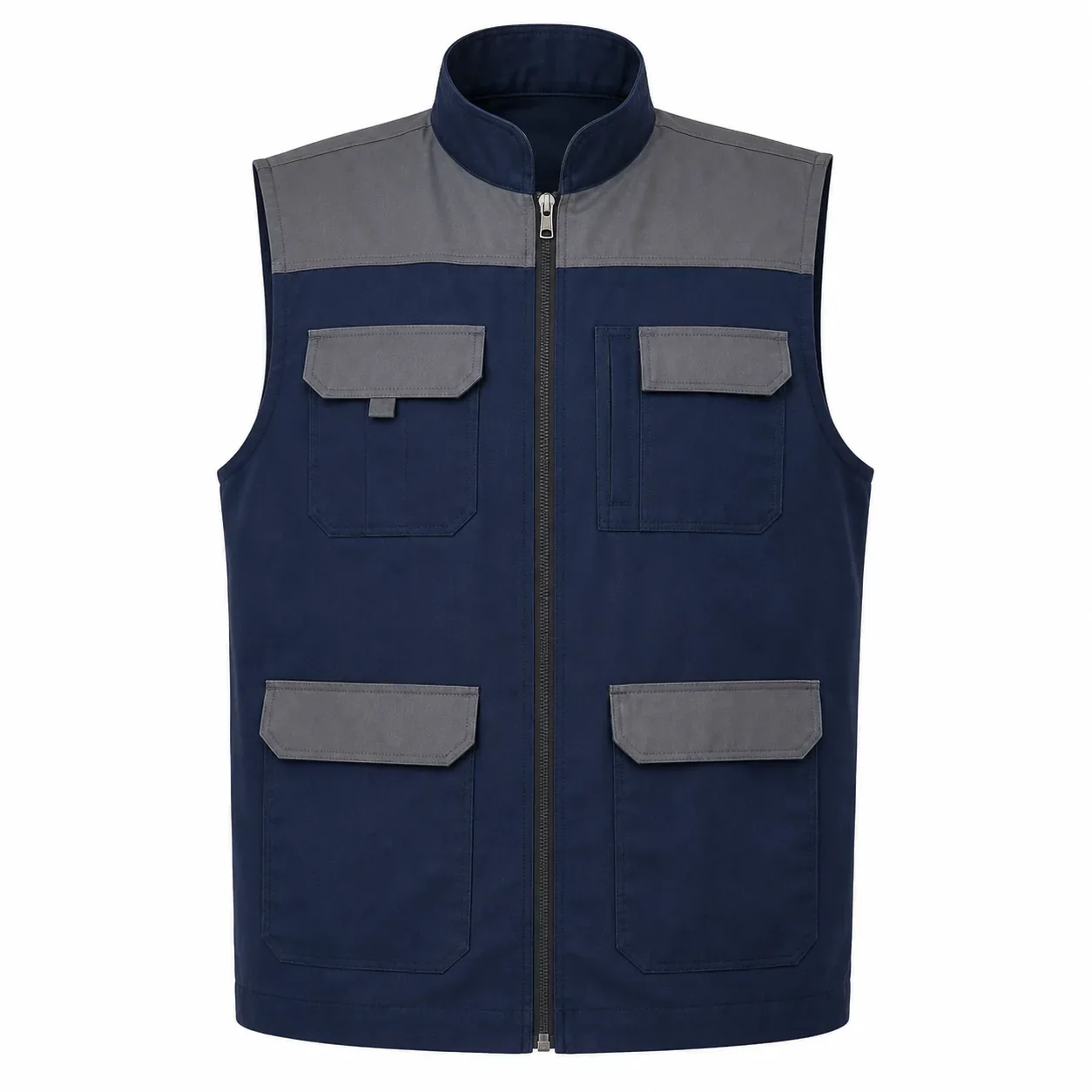Lacivert Gri Çok Cepli Yazlık İş Yeleği - lacivert / gri · RM-İK-YL-36
