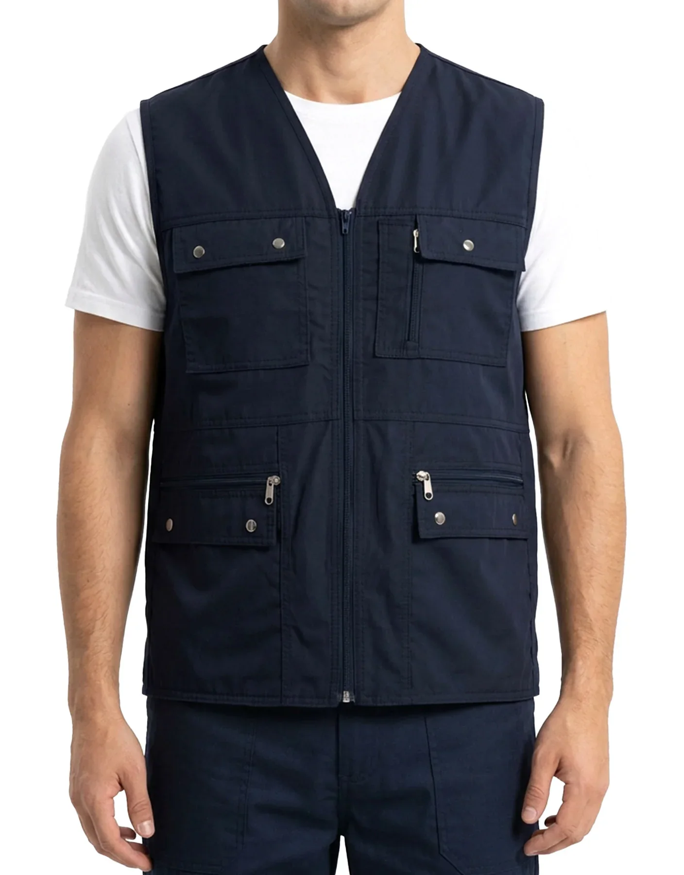 Bondit Kumaş Yelek - Lacivert · RM-İK-YL-61
