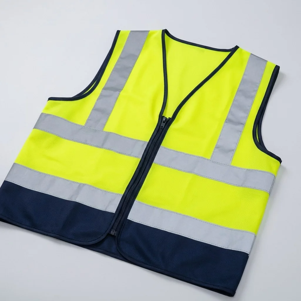 Sarı-Lacivert Fermuarlı Yelek · RM-İK-YL-89