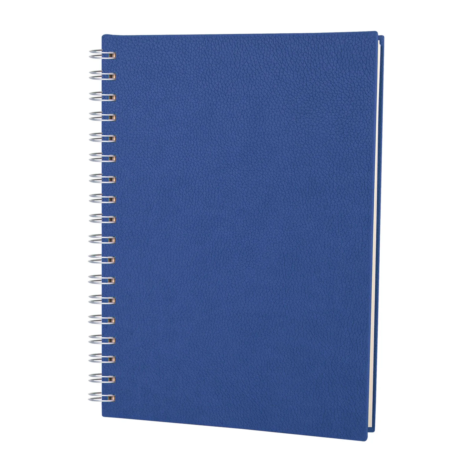 Kareli Spiralli Tarihsiz Defter 17x24 cm - Lacivert · RM-M-D-163