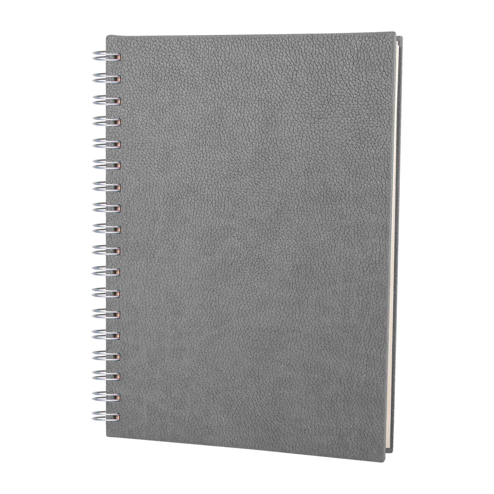 Kareli Spiralli Tarihsiz Defter 17x24 cm - Gri · RM-M-D-165