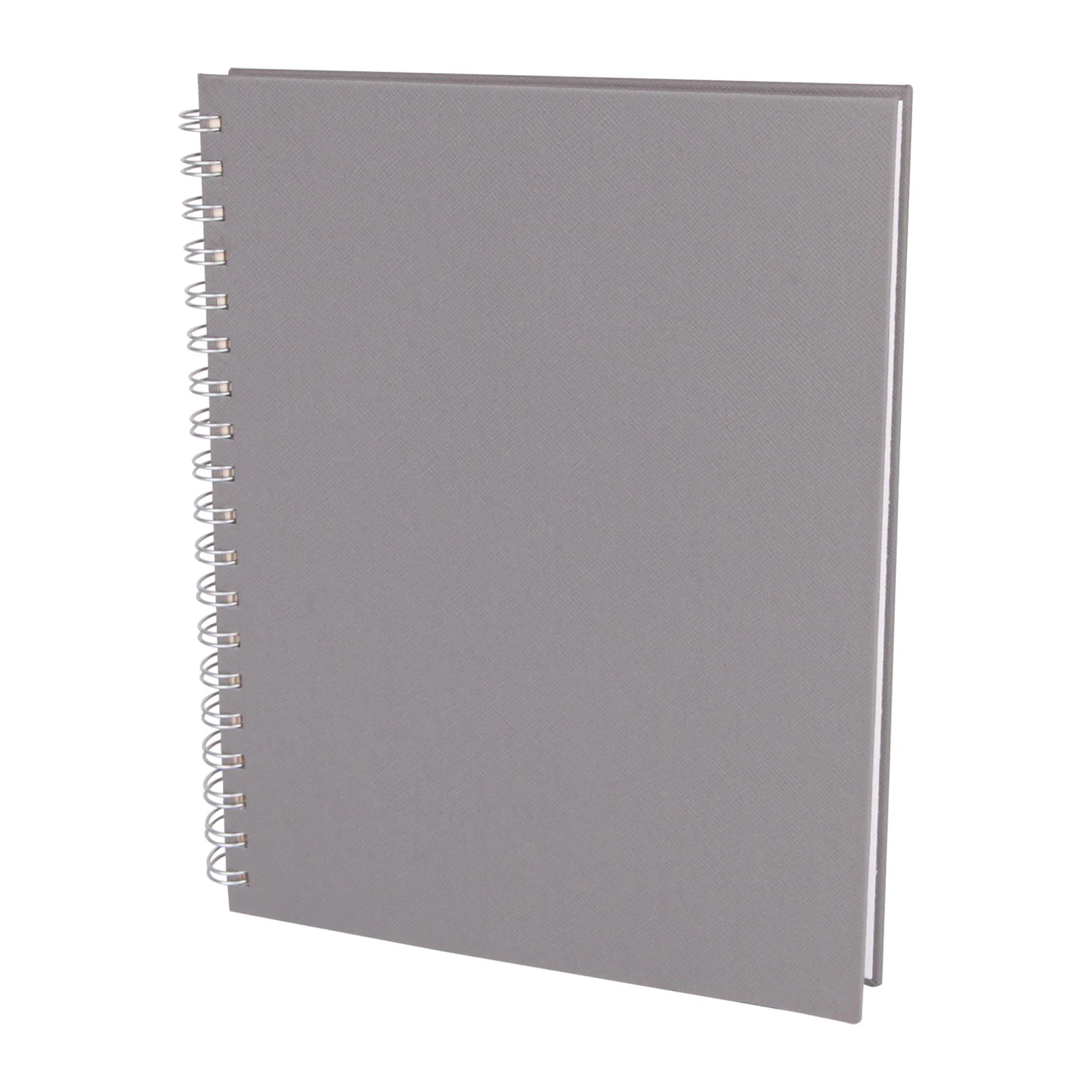 Kareli Spiralli Tarihsiz Defter 19x25 cm - Gri · RM-M-D-179