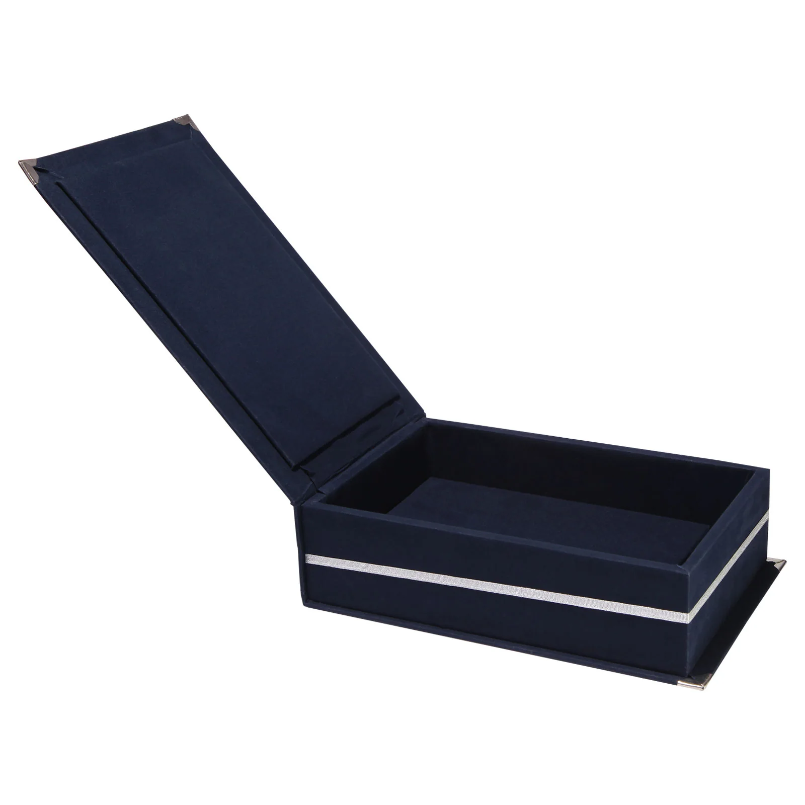 Kadife Plaket Kutusu 14x24 cm - Lacivert · RM-M-KT-8