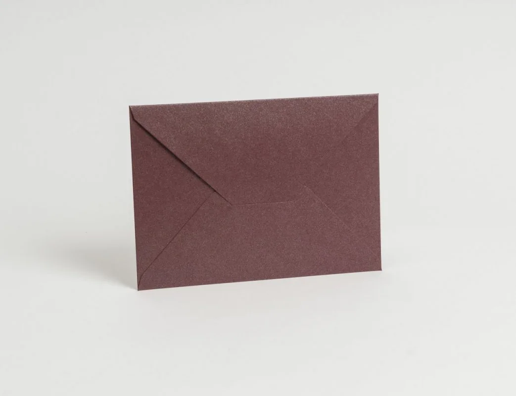 Davetiye zarfı 13x18 cm - Metalik Bordo · RM-M-ZF-63