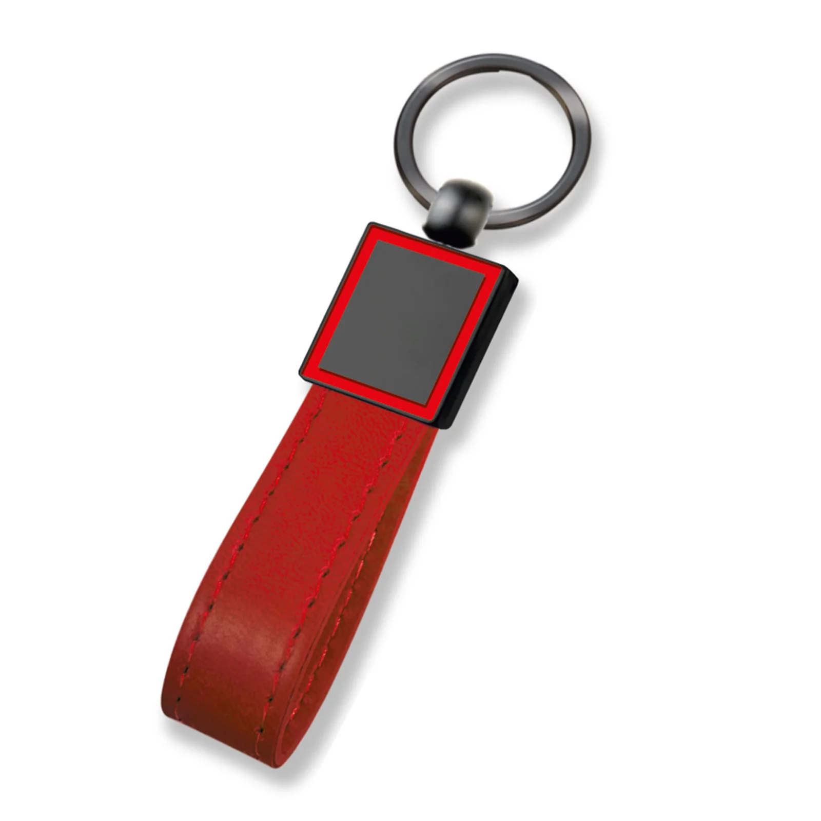 Metal – Deri Anahtarlık - Kırmızı · RM-P-AN-35