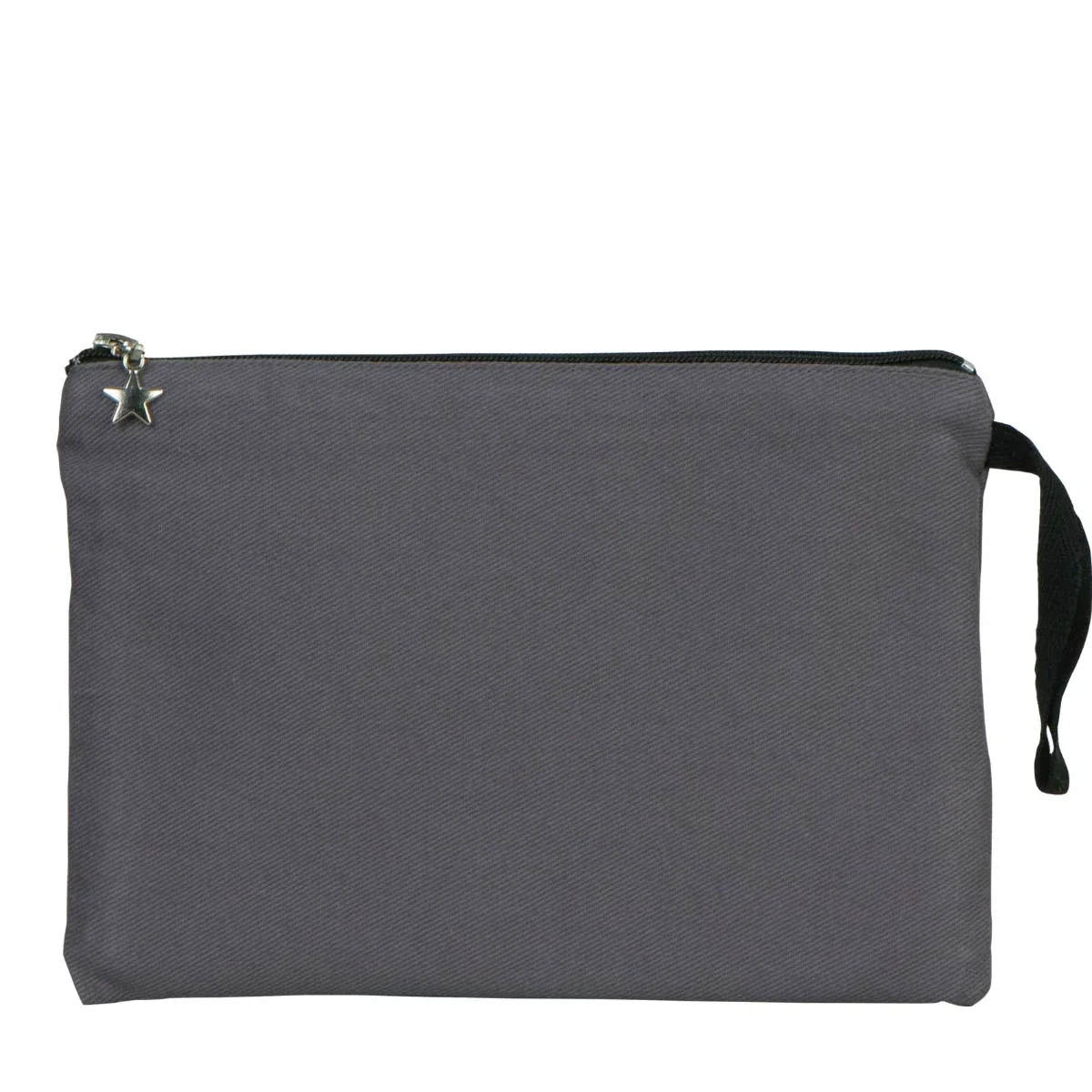 Clutch Kanvas Çanta Antrasit (25x18) Astarlı · RM-P-CN-70