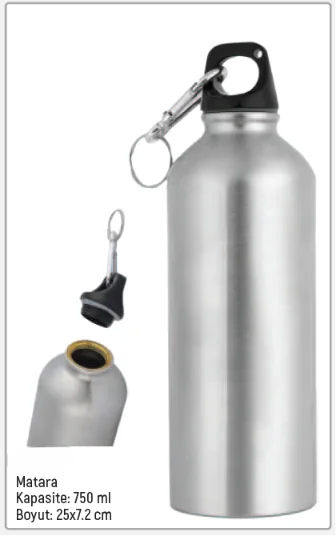 Termos · Karabinalı Gümüş Matara · RM-P-T-170