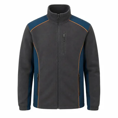 Grafit Petrol Tam Fermuarlı Polar Mont - grafit / petrol · RM-İK-PO-20